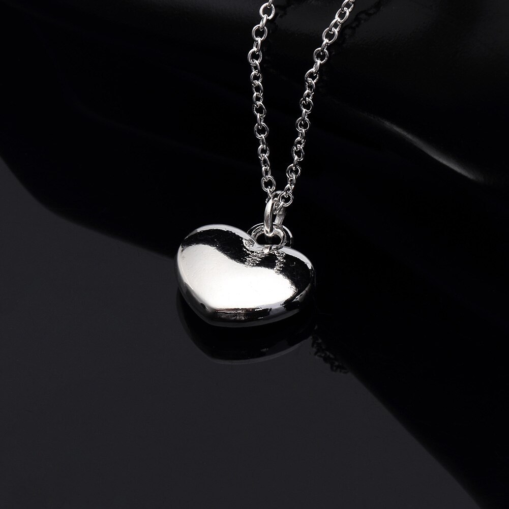 Original designer 925 Stamp Silver Solid charms heart Necklace For Women Fashion party wedding accessories Jewelry fine gifts
