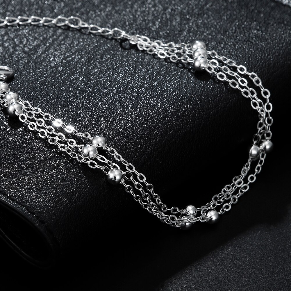 New charms 925 Stamp Silver color Tassel beads Bracelets for women fashion party wedding accessories jewelry noble Holiday gifts
