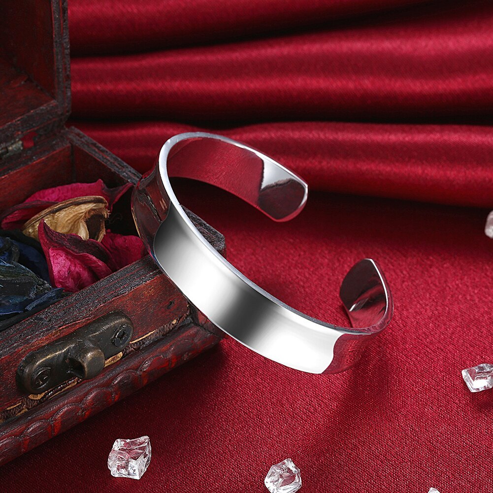 Hot new 925 Stamp Silver color elegants bangle Bracelets for Women adjustable fine Jewelry Fashion Wedding Party Christmas Gifts