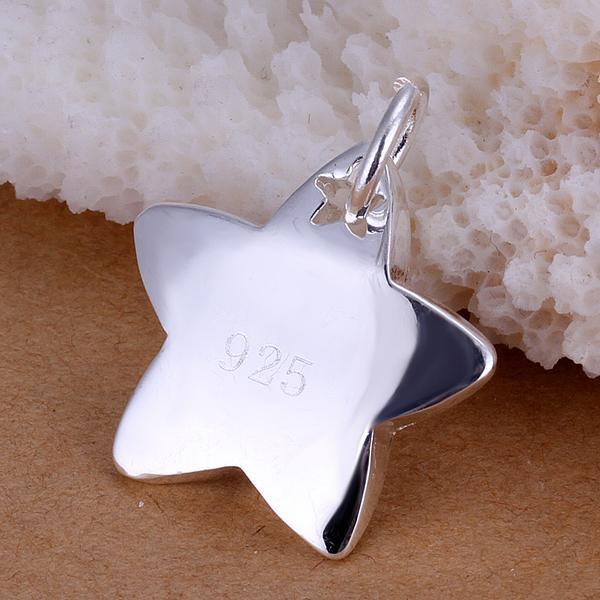 New Popular brands 925 Stamp Silver color Pretty star pendant Necklace For Women fashion Wedding party designer Jewelry gifts