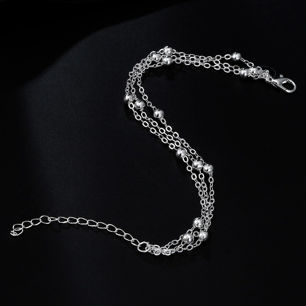 New charms 925 Stamp Silver color Tassel beads Bracelets for women fashion party wedding accessories jewelry noble Holiday gifts