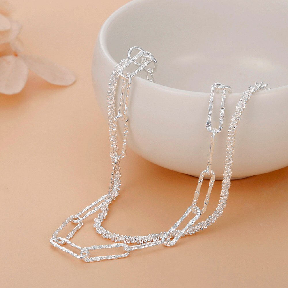 Hot 925 Stamp silver elegant bracelets necklaces for women fashion designer party wedding engagement Jewelry sets birthday gifts