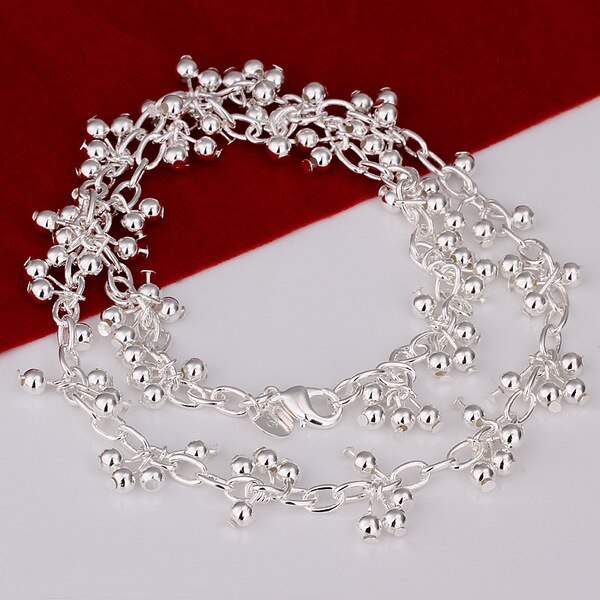 Hot fashion 925 Stamp Silver beads chains necklaces for women luxury designer jewelry party wedding accessories Holiday gifts