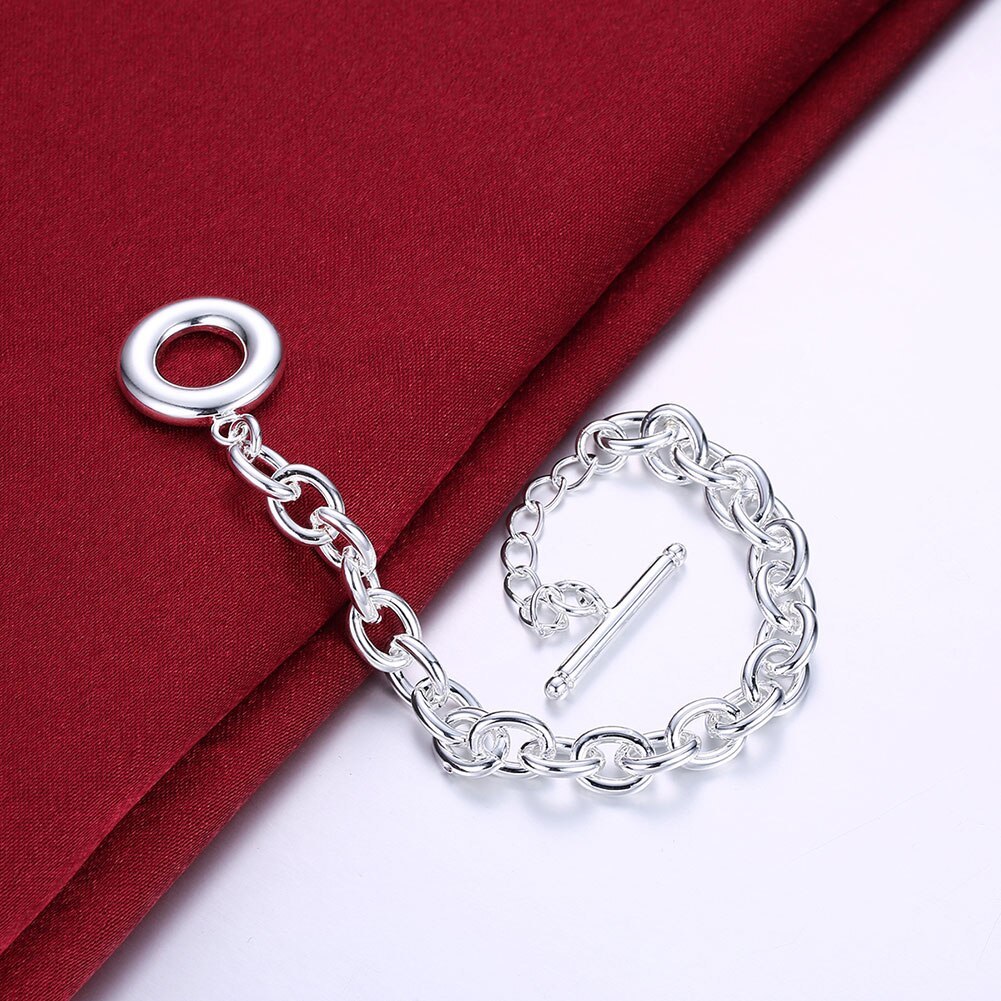 925 Stamp Silver color fine charms Bracelets for women men high quality Wedding party Christmas Gifts Fashion Jewelry