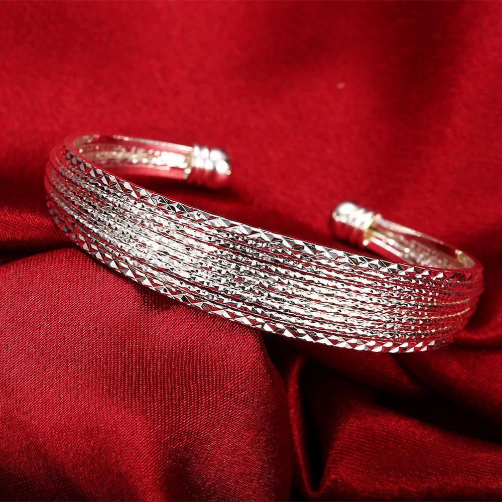 charms silver Color Luxury Chain bracelets Bangles cuff for women fashion classic party wedding jewelry Adjustable hot sale