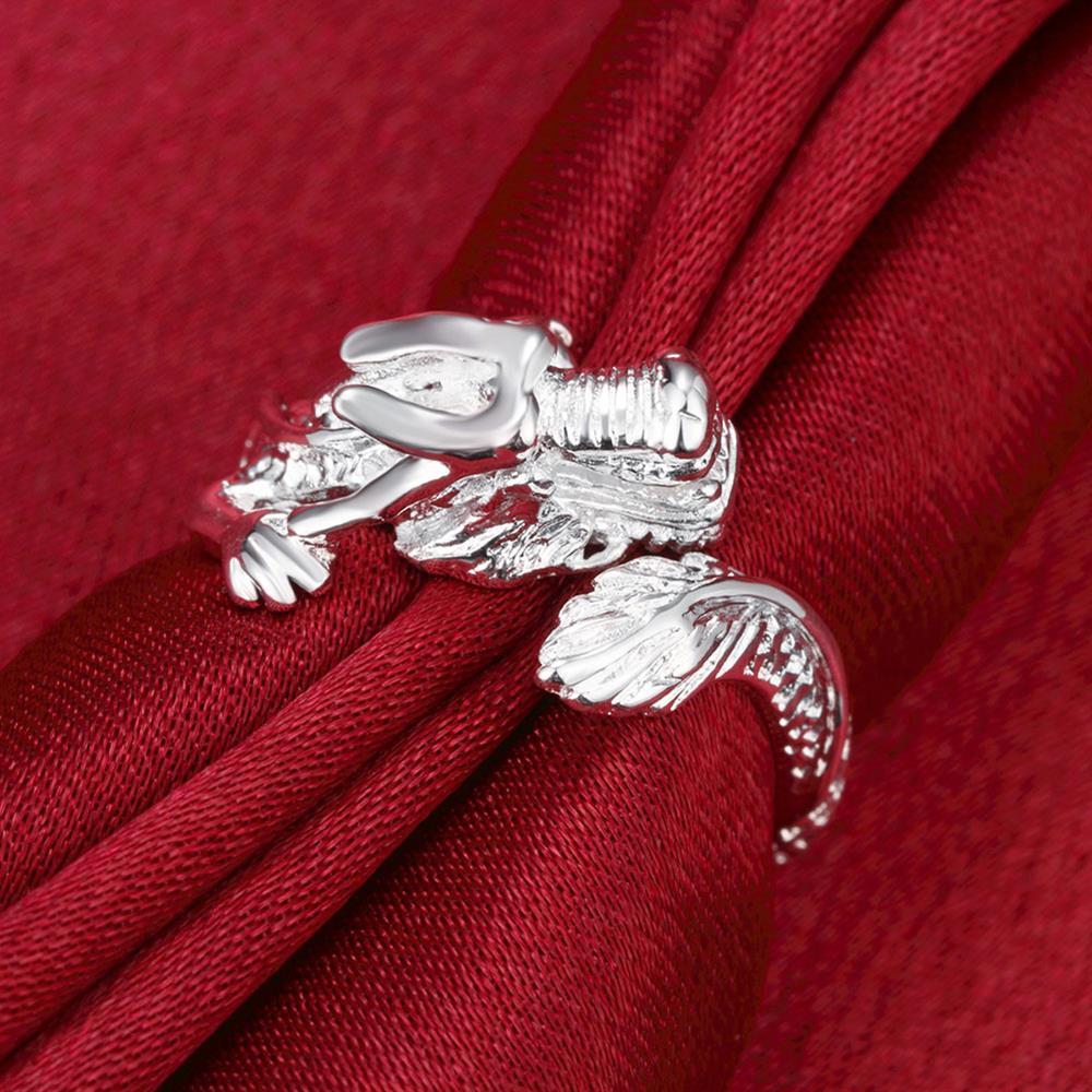 Special offer 925 Stamp Silver color Ring For men woman fine Domineering Dragon ring Fashion Party Christmas Gifts Jewelry