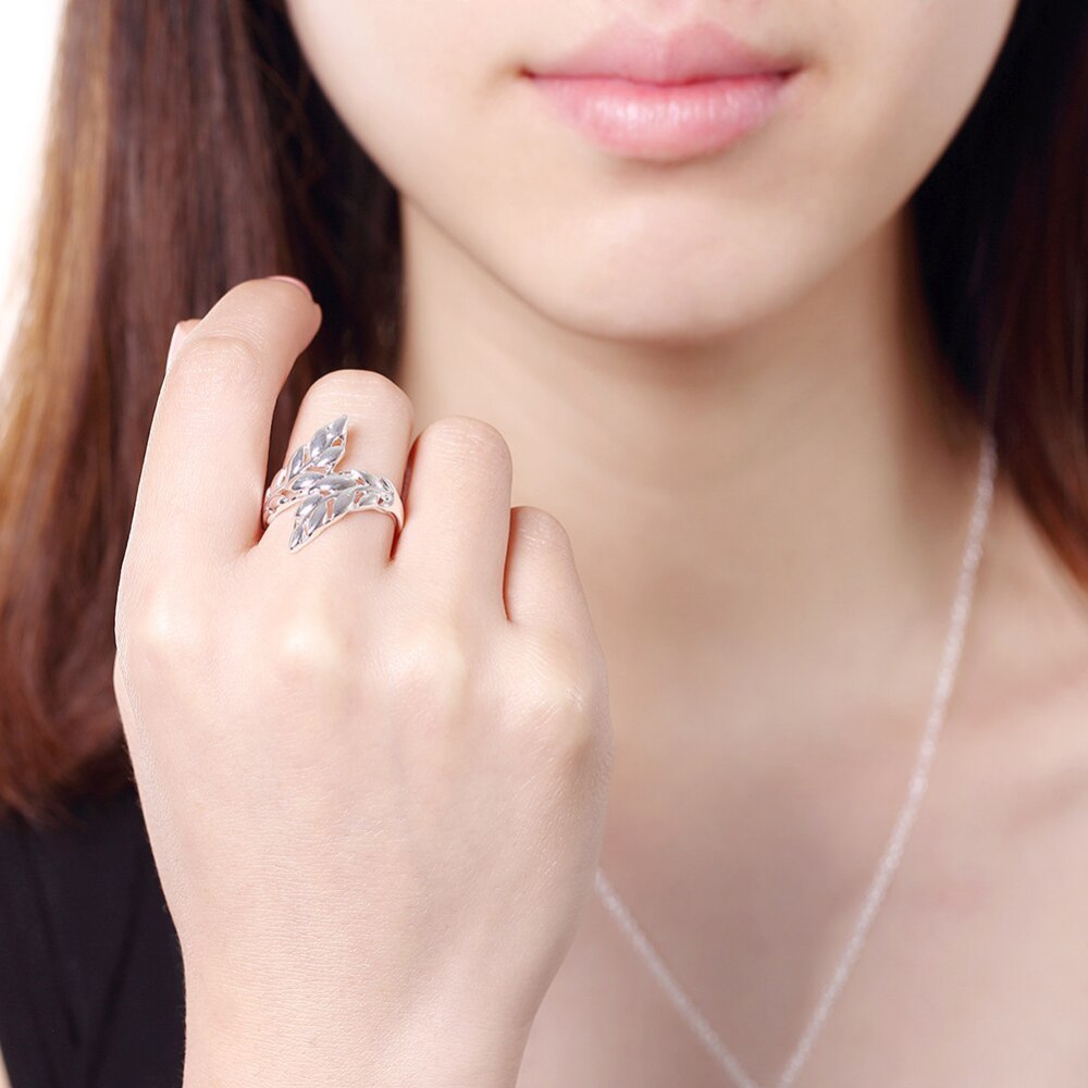 Factory direct high quality Jewelry Pastoral 925 Silver Rings For Women adjustable Fashion elegant Wedding Party student gifts
