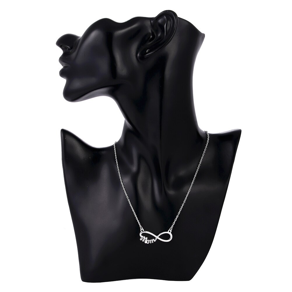 Hot new 925 Stamp Silver color Necklace 18 inches Elegant MOM Pendant For Women charm party Fashion Jewelry Mother's day Gifts