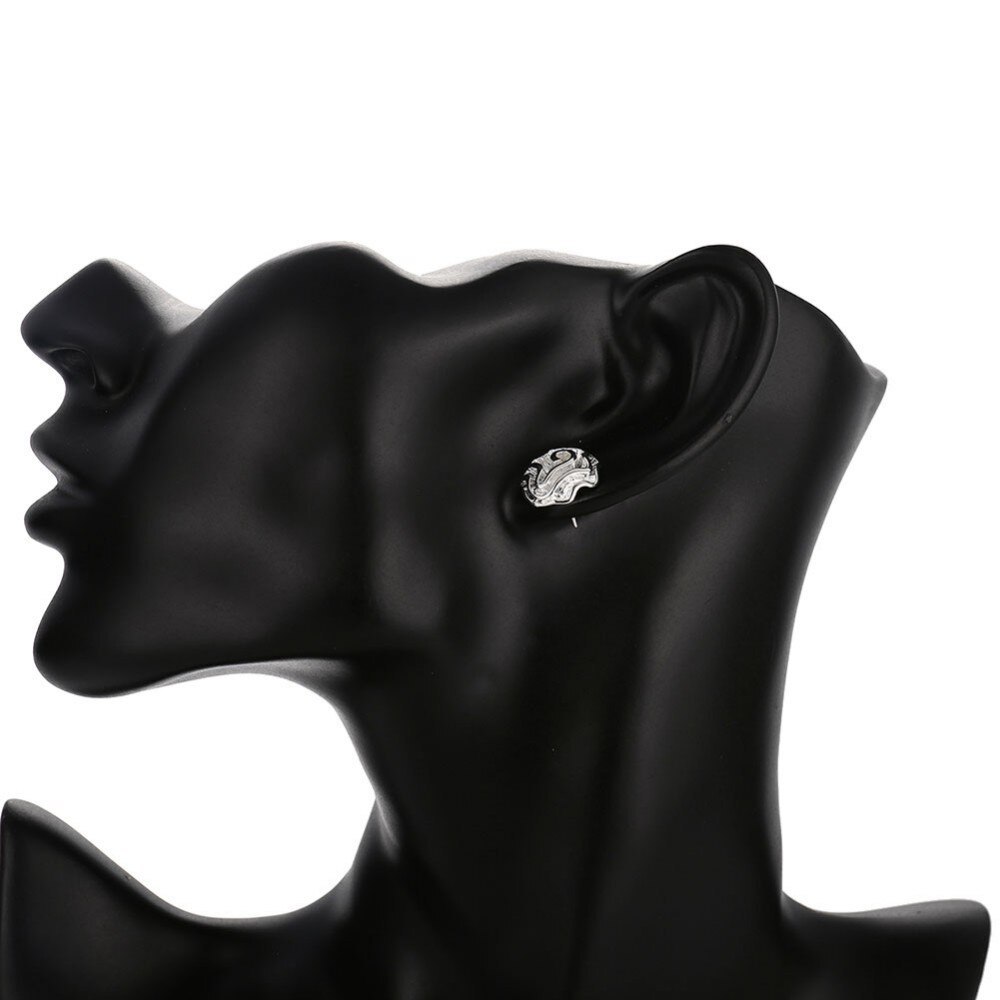 Factory direct 925 Stamp Silver color Earring for woman High Quality Fashion Jewelry Rose flower Earring studs Holiday Gifts
