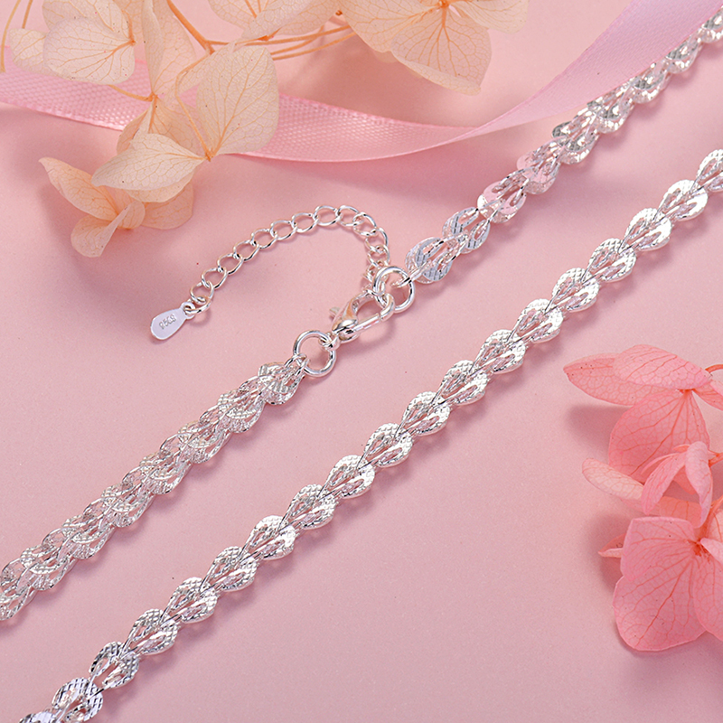 STAMPED 925 , HOT SALE women necklace  45cm