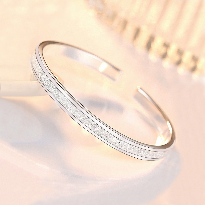 LB030 stamped 999 , silver open cute bangle for women lady gift wedding