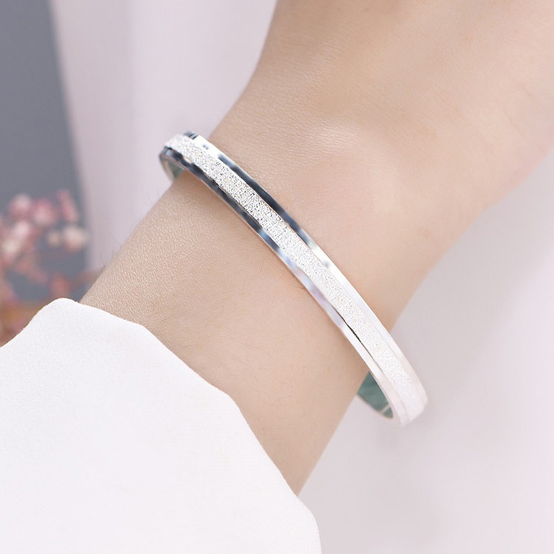 LB030 stamped 999 , silver open cute bangle for women lady gift wedding