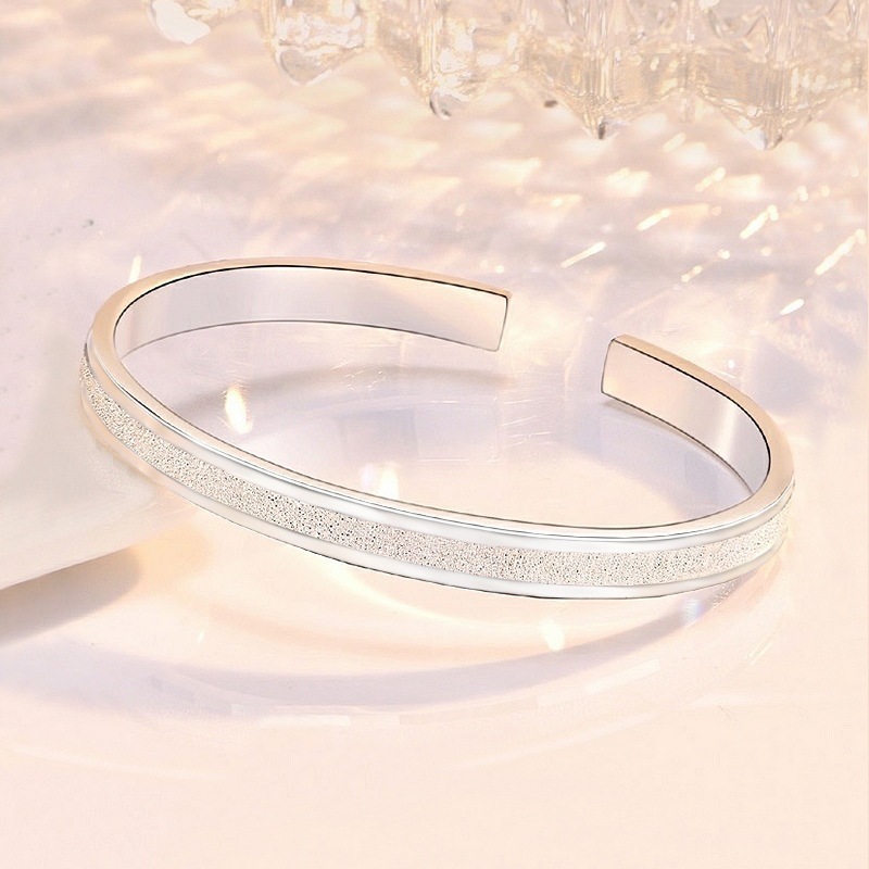 LB030 stamped 999 , silver open cute bangle for women lady gift wedding