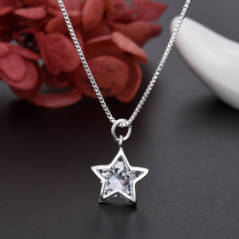 HP03 Fashion brand   Silver color Flowers Pendant Necklace For Women luxury Jewelry lady happy party wedding Christmas gifts
