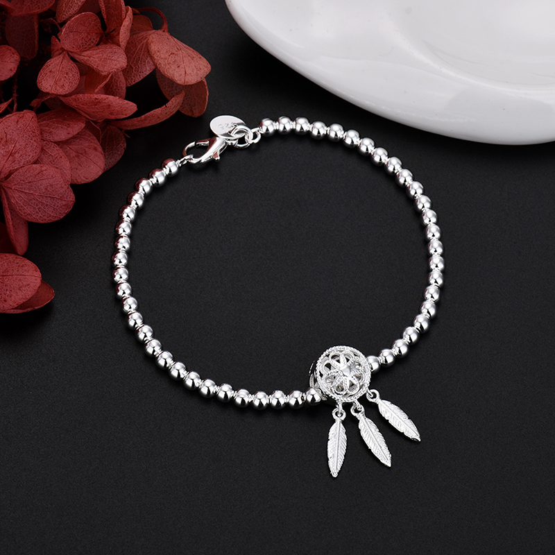 H012 Special offer  925 Stamp Silver color Bracelet for woman elegant crown chain fine luxury jewelry Wedding party lady gifts 20CM 8INCHES
