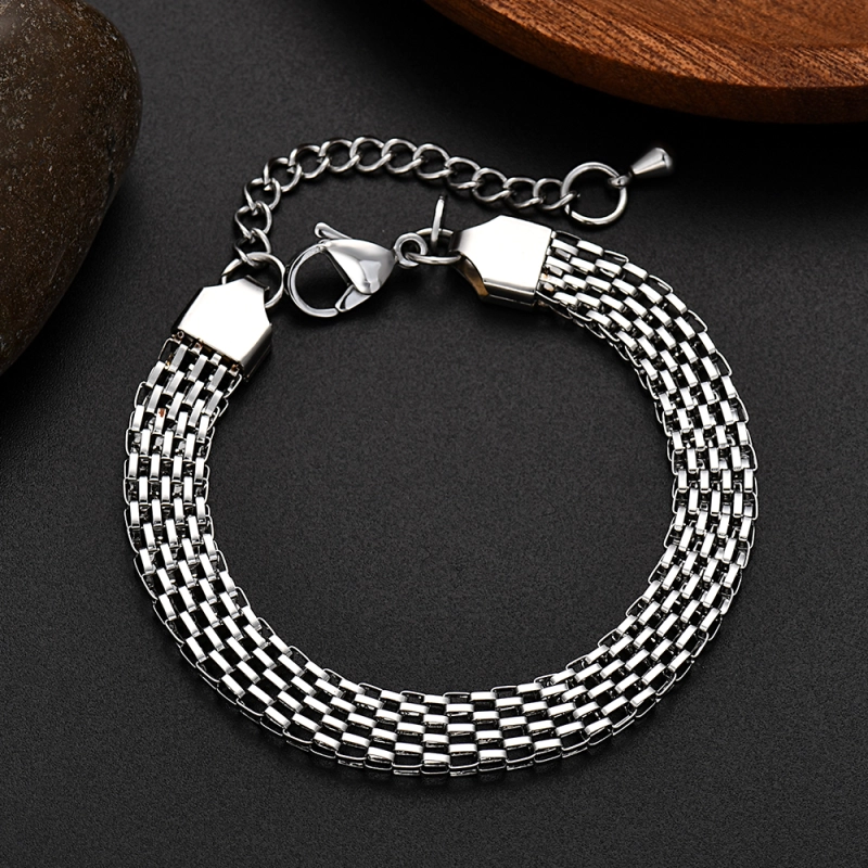 G26  6mm width 18k  gold color for men women lady 18+4cm chain bracelet  chain  Top Quality Does not fade,   18K and S925 logo