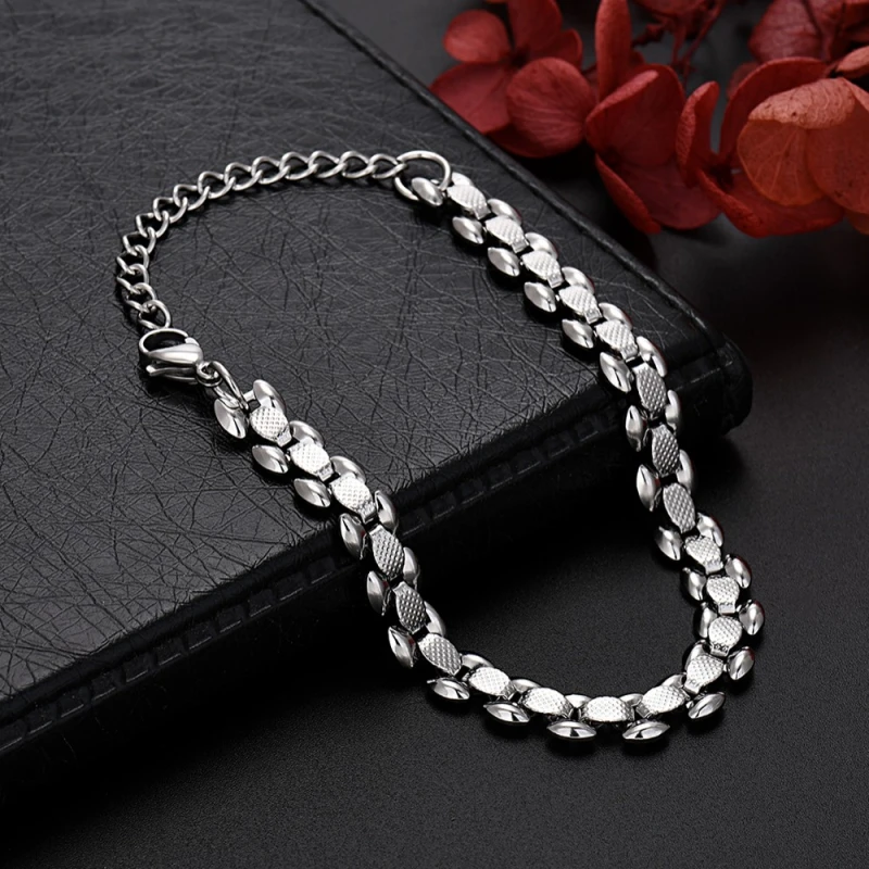 G09  18k  gold color for men women lady 18+4cm chain bracelet  chain  Top Quality Does not fade,   This is not logo , not stamped