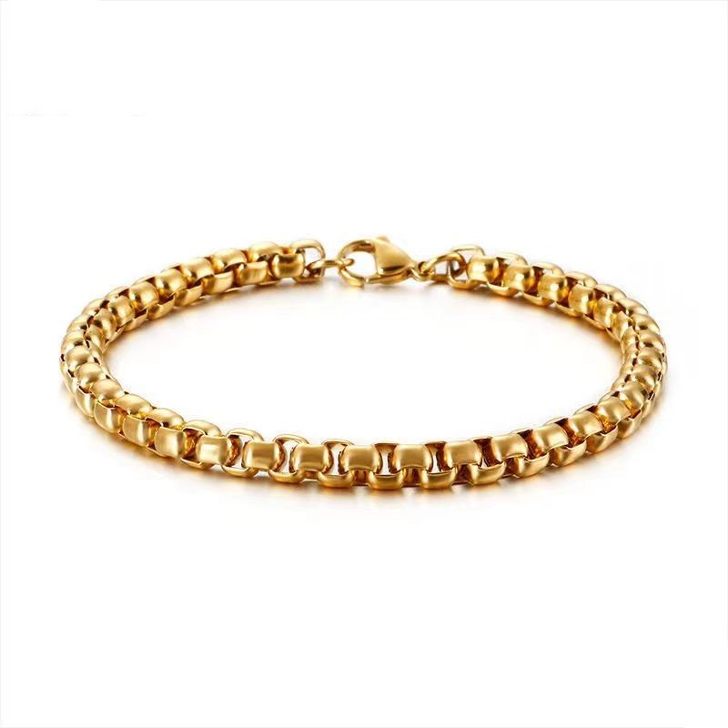 G15  18k  gold color for men women lady 20cm chain bracelet  chain  Top Quality Does not fade,   This is not logo , not stamped