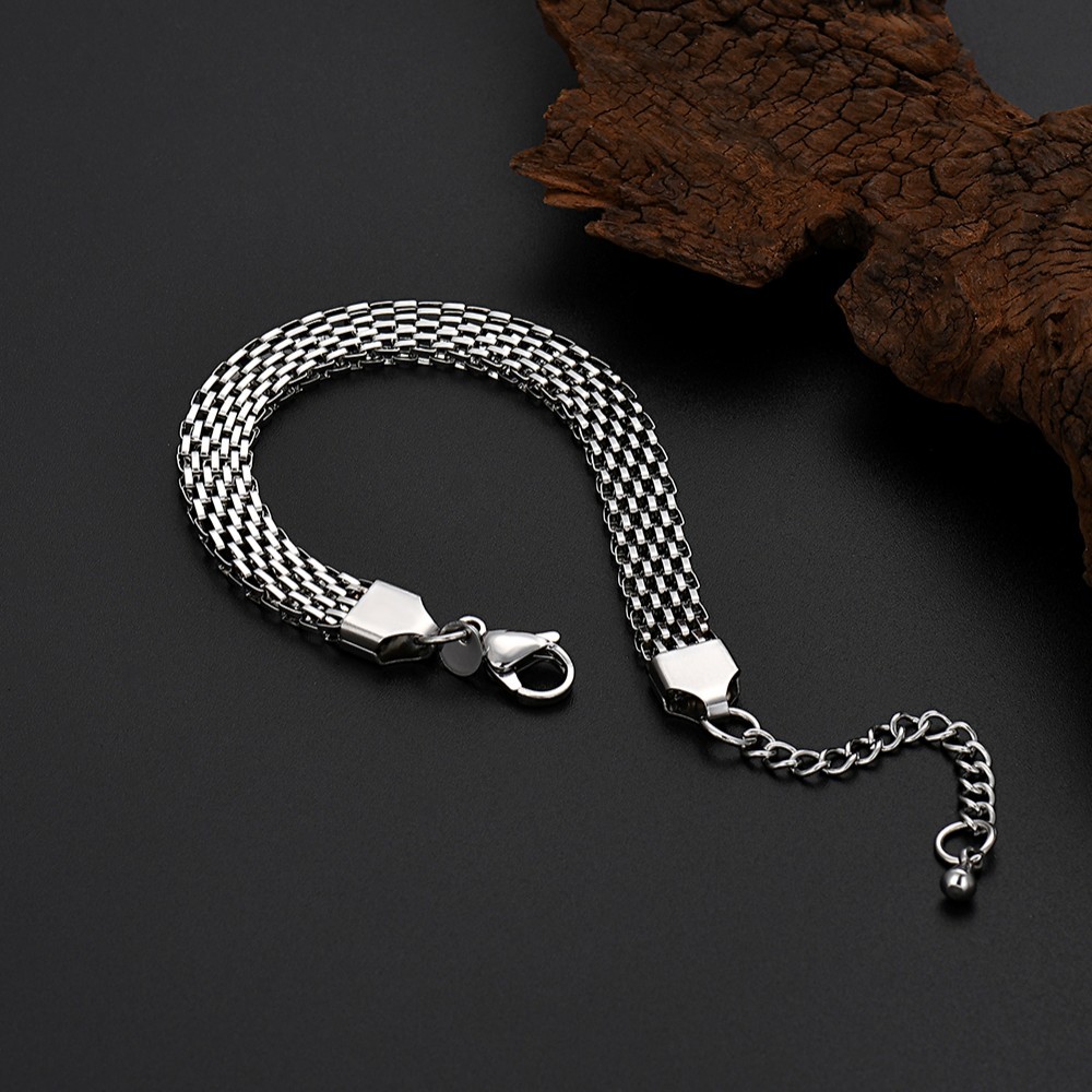 G26  6mm width 18k  gold color for men women lady 18+4cm chain bracelet  chain  Top Quality Does not fade,   18K and S925 logo
