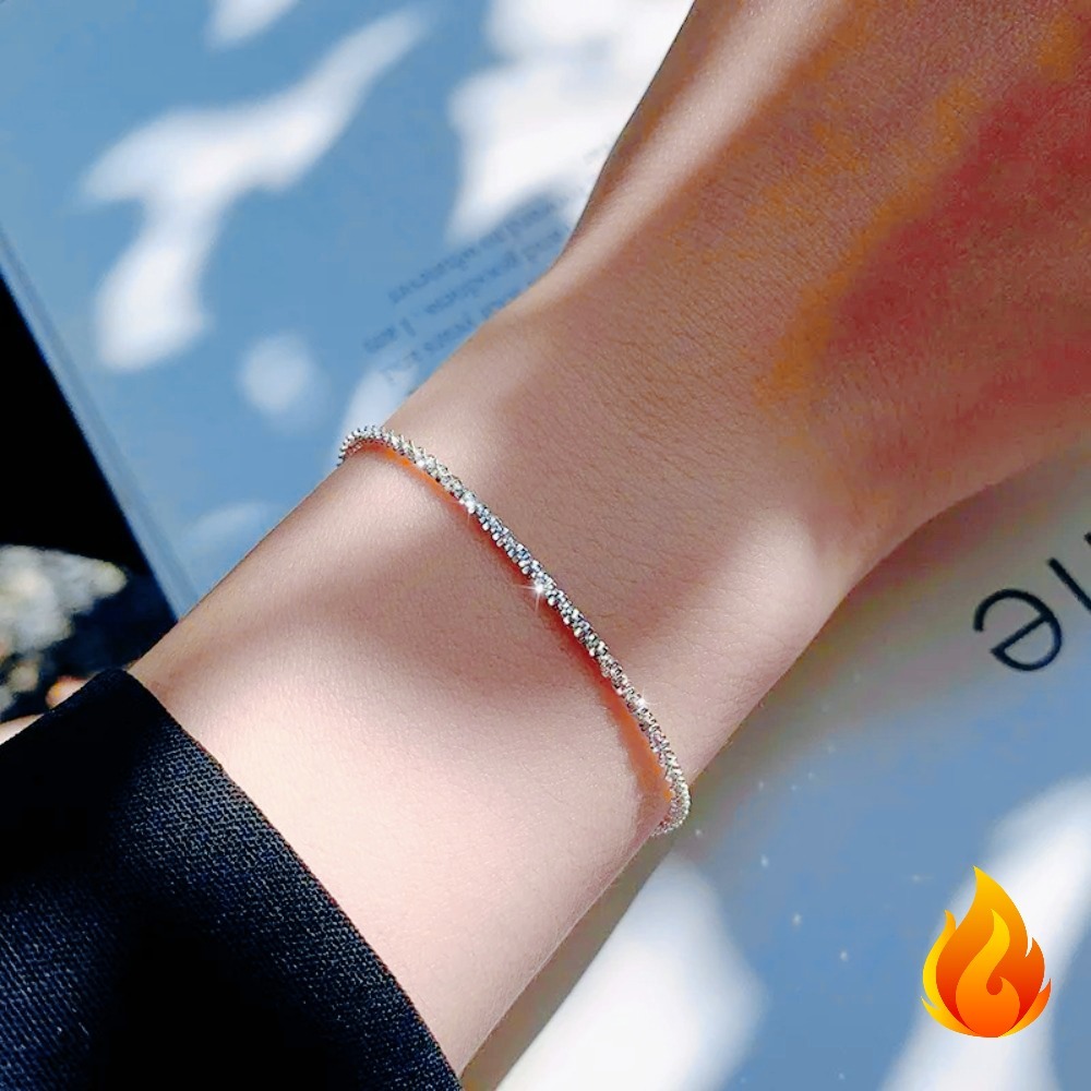 LH099  Silver color 20CM Charms Stamped 925 - Bracelets  chain  for women Classic Chain for man Wedding party Christmas Gifts fashion Jewelry 20CM 8inches