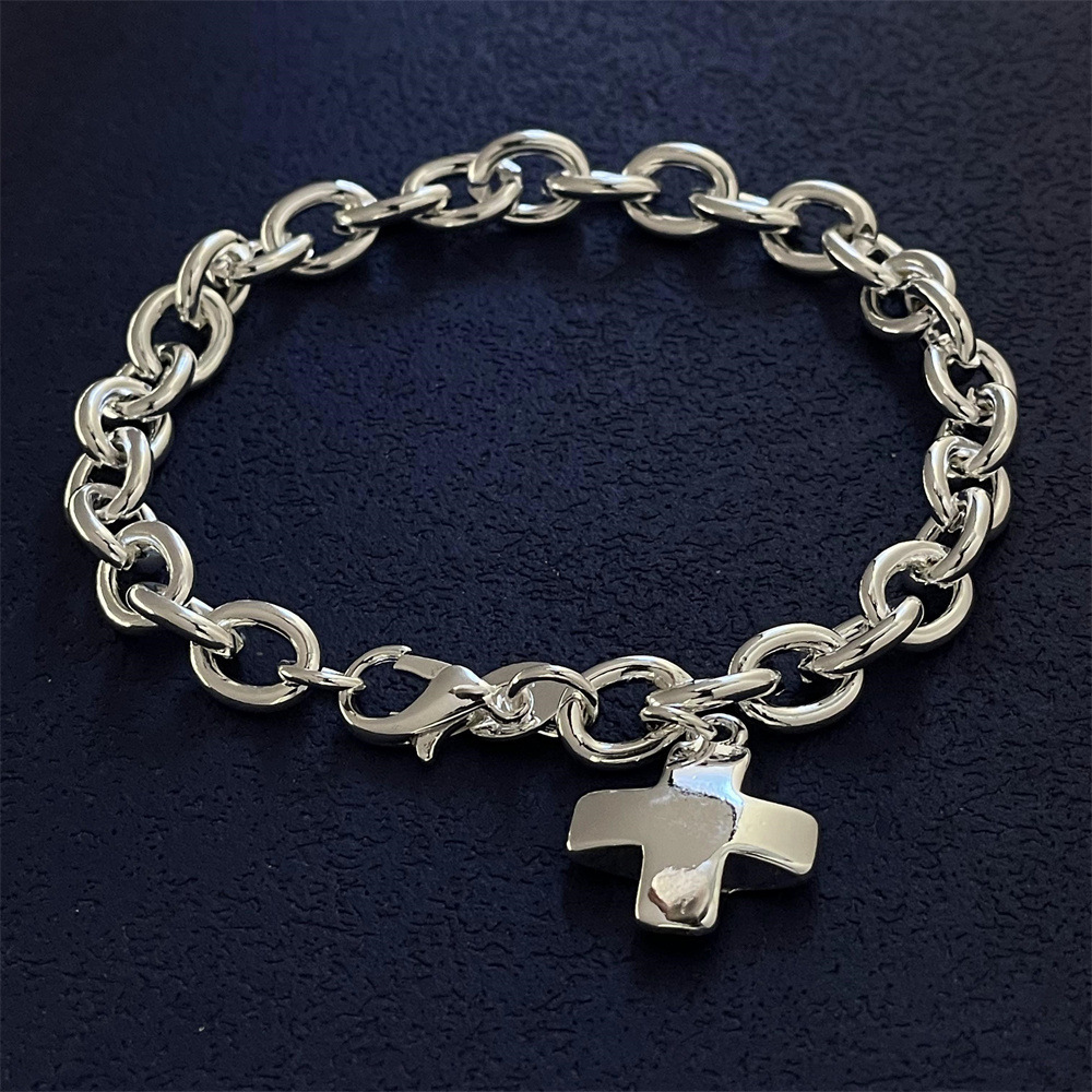 H052 charm Silver color Charms Bracelets for women Classic Chain for man Wedding party Christmas Gifts fashion Jewelry 20CM 8inches