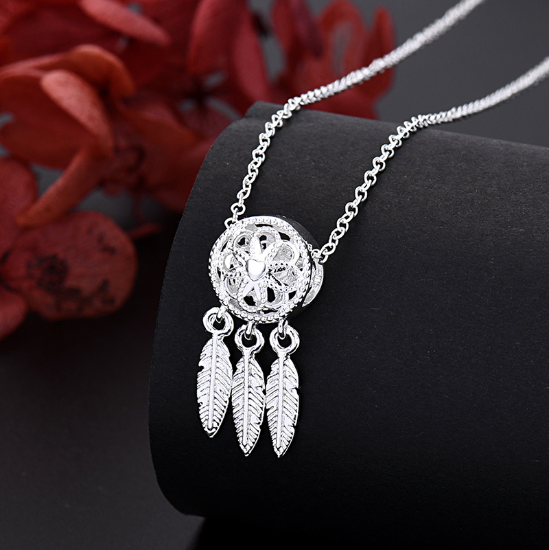 P002 Hot classic 925 Stamp Silver color Necklaces for woman men Jewelry 16-24 Inches fine chain fashion high quality Gifts