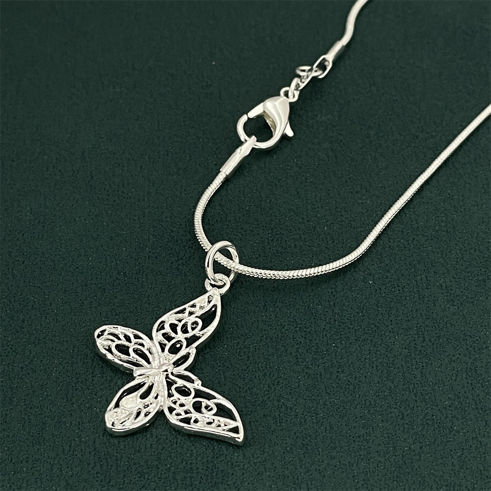 P005 Hot classic 925 Stamp Silver color Necklaces for woman men Jewelry 16-24 Inches fine chain fashion high quality Gifts