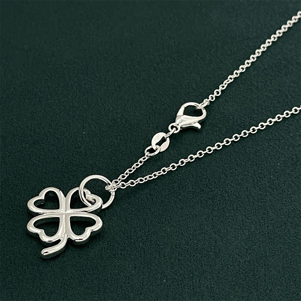 P007 Hot classic 925 Stamp Silver color Necklaces for woman men Jewelry 16-24 Inches fine chain fashion high quality Gifts