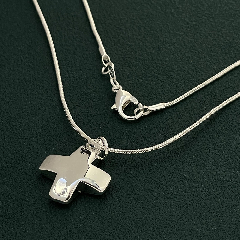 P008 Hot classic 925 Stamp Silver color Necklaces for woman men Jewelry 16-24 Inches fine chain fashion high quality Gifts
