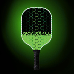 Fiberglass pickleball paddle with led glow in dark