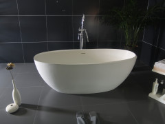 Luxury Oval Solid Surface Long Lasting Freestanding Bathtub LI9839