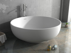 Morden Circular Solid Surface Freestanding Bathtub LI9810