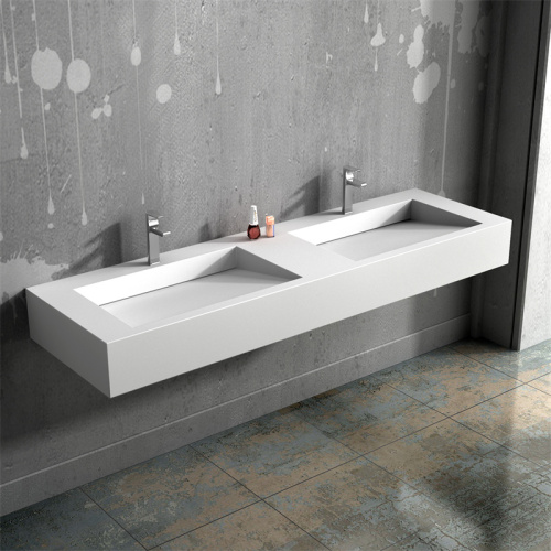 Composite Acrylic Basin Solid Surface Wall Mounted Bathroom Basin LI1236