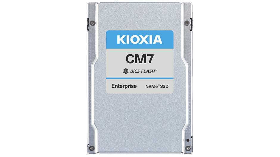 KIOXIA CM7-R read-intensive SSD PCIe® 5.0, PCIe® 4.0 NVMe™ 2.0 Mixed-use SSD BiCS FLASH™ 3D TLC Flash Memory 1 DWPD U.3 U.3 30,720 GB 15,360 GB 7,680 GB 3,840 GB 1,920 GB