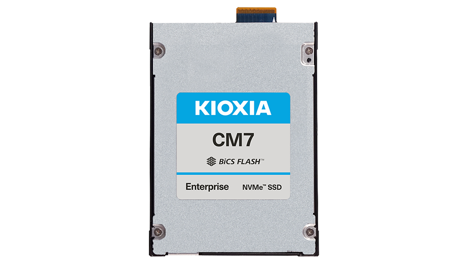 KIOXIA CM7-V Enterprise NVMe™ Mixed-use SSD E3.S PCIe® 5.0 NVMe™ 2.0 BiCS FLASH™ 3D TLC Flash Memory 3 DWPD OLTP KCM71VJE12T8 KCM71VJE6T40 KCM71VJE3T20 KCM71VJE1T60 12,800 GB 6,400 GB 3,200 GB 1,600 GB