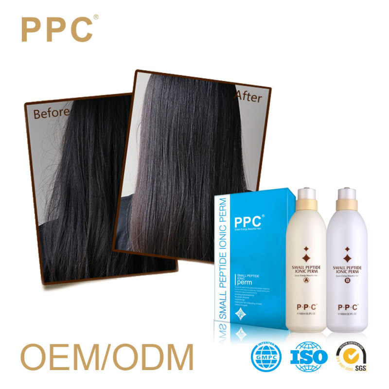 PPC small peptide ionic perm hair straightening cream