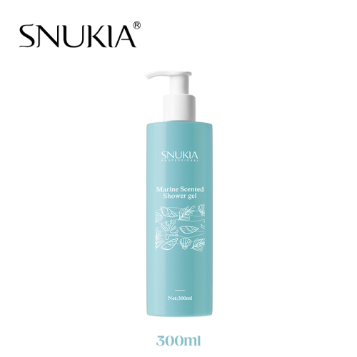 Wholesale organic marine fragrance exfoliating whitening shower gels 300ml