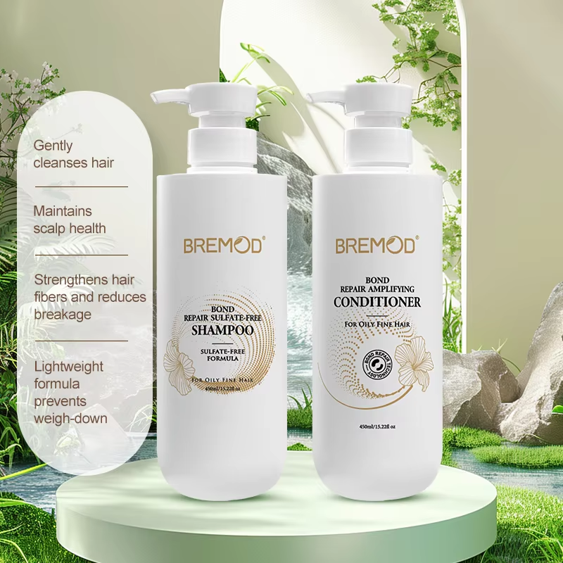 Private Label Organic Natural Bond Repair Shampoo and Conditioner Set Natural Collagen Sulfate Free Shampoo for Men and Womens