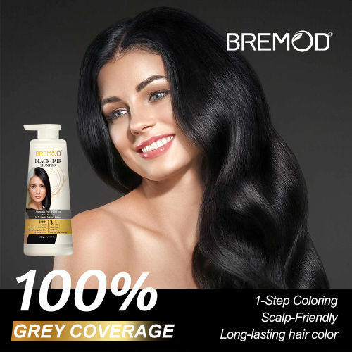 No Ammonia No PPD Organic 3 IN 1 Hair Black Shampoo Hair Dye