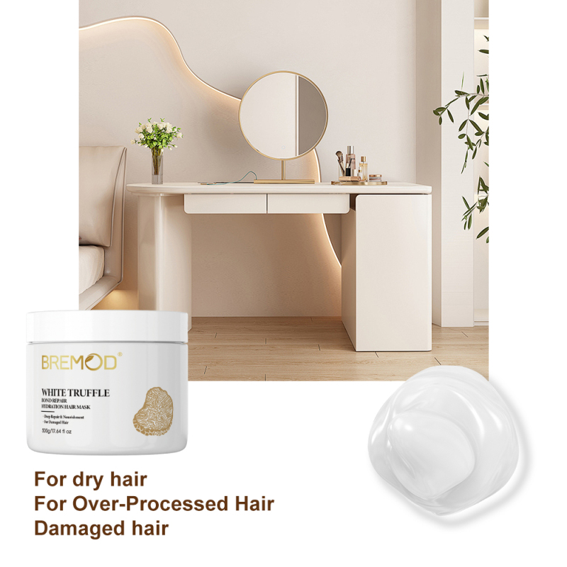 Factory Customization White Truffle Extract Coconut Oil Customer Professional Salon Cosmetic Products Keratin Hair Care Mask