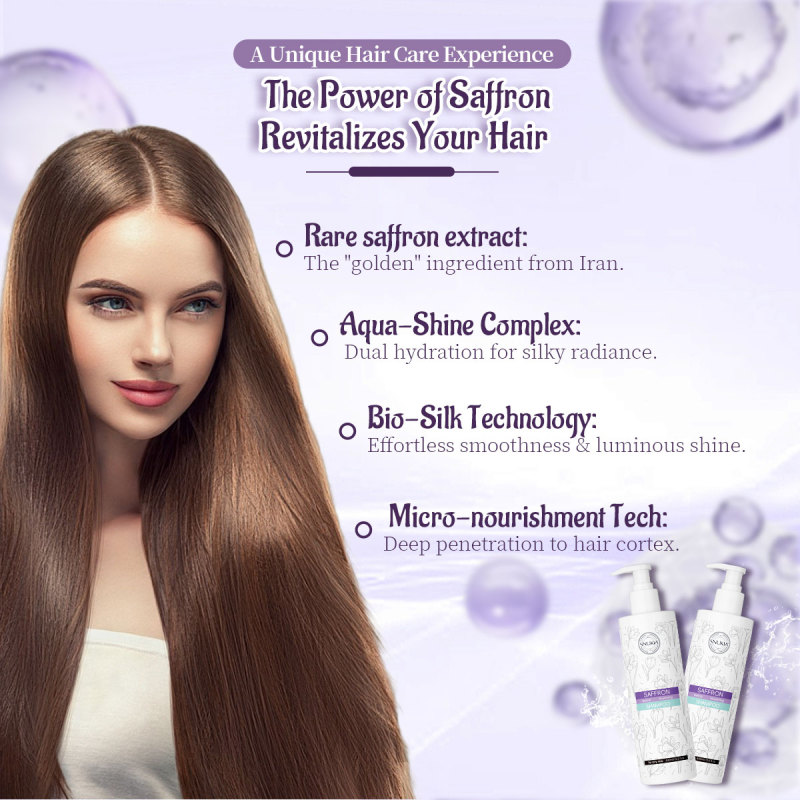 Wholesale Manufacturer Private Label Shampoo With Collagen for Hair Repair Bond Treatment Saffron Herbal Nourishing Shampoo