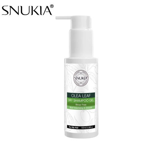 SNUKIA Private Label Natural Root Volumizing &amp;smooth Rinse Free Olea Leaf Dry Shampoo Gel