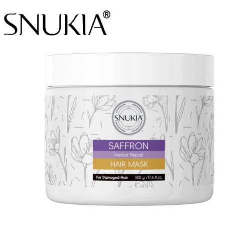Factory Wholesale SNUKIA Saffron Essence Hair Treatment Nourishing and Repairing Hair Mask for Damaged Dry Frizze Hair