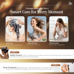 Herbal Ginseng Ginger Oil Control Anti-Hair Loss Shampoo Scalp Care Vegan Nourishing Smoothing Shampoo for All Hair Types