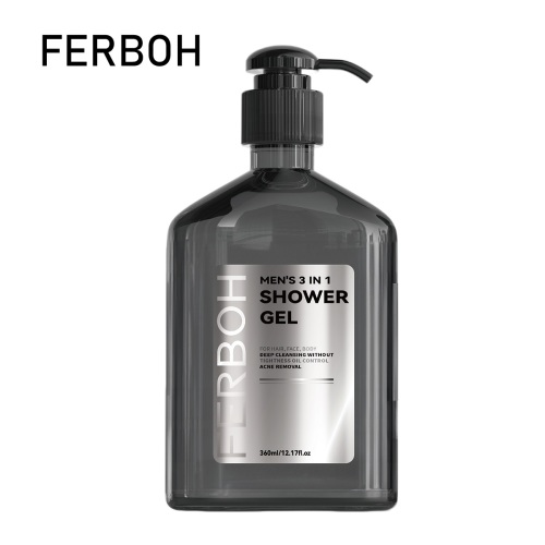 FERBOH Hot Sale Men Shower Gel Wholesale Deep Cleaning and Long Lasting Fragrance Body Wash Refreshing Moisturizing Shower Gel