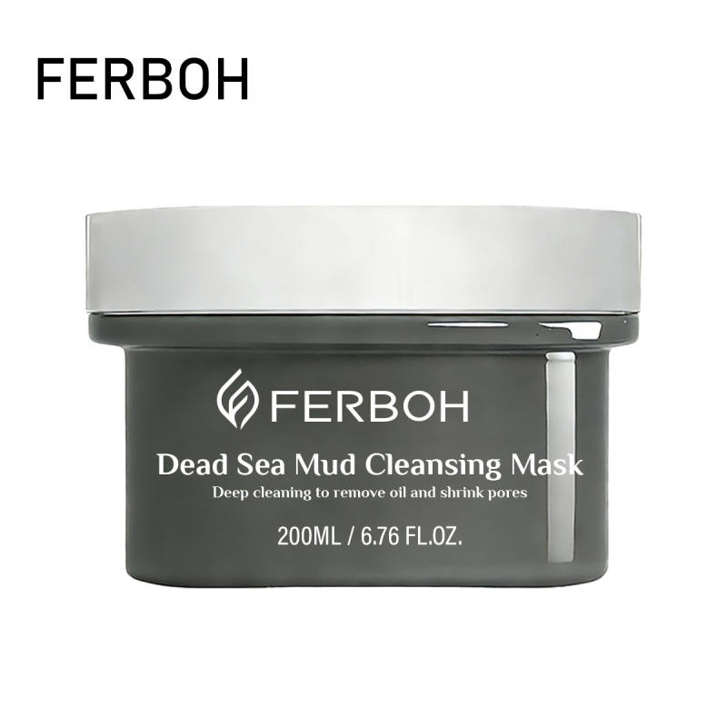 Dead Sea Mud& Bamboo Charcoal Clay Cleansing Face Mask Oil Control Deep Cleansing Skin Pore Reduce for Daily Care