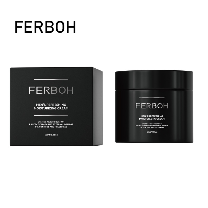 FERBOH Advanced Organic Men's Refreshing Moisturizing Face Cream Skin Care Deep Wrinkle Reduction & Intense Hydration Formula