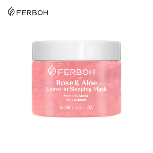 Aloe &amp; Rose OEM Organic Natural Whitening Jelly Mask Mascarillasl Leave-in Sleeping Facial Private Label Face Crystal Jelly Mask