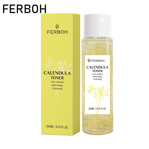 Pure Organic Calendula Water Vegan Hyaluronic Acid Face Glowing Toner Moisturizing Whitening Anti-aging for Sensitive Skincare