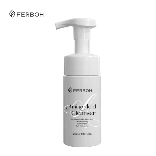 Private Label Facial Cleanser Glycerin Amino Acid Infused Deep Cleansing Foam Acne Treatment Pore Cleaner Firming Face Cleaning